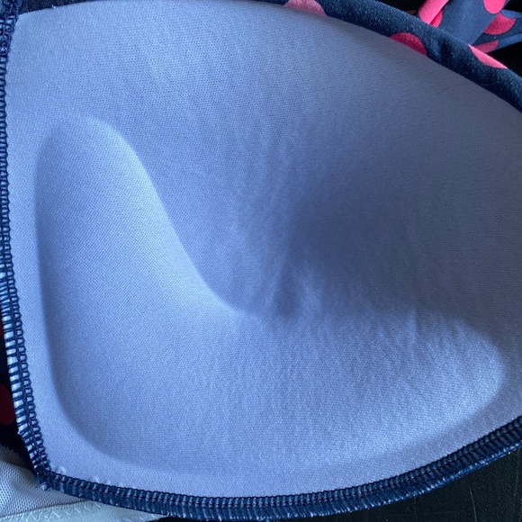 Joules polka dot halter bikini navy and pink size 10 - Picture 7 of 8